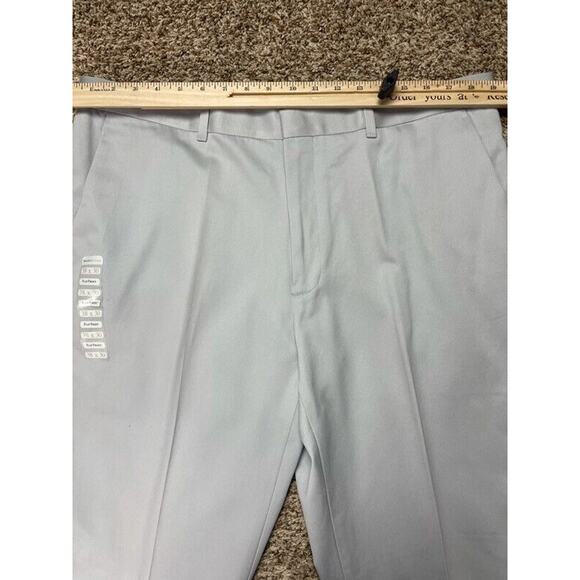 Perry Ellis Mens Chino Straight Leg Pants Gray Tailored Fit Pockets 38 x 30 New - Picture 6 of 10